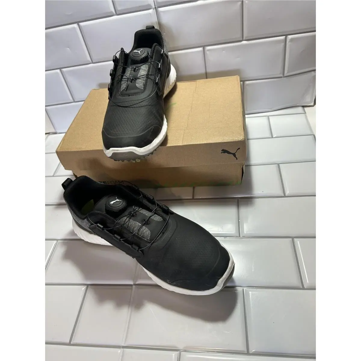 Puma shoes - Black And Silver 1