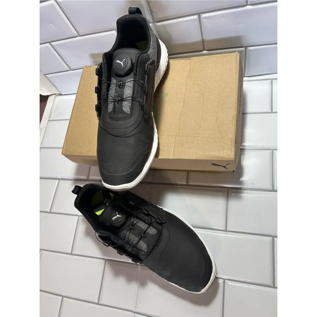 Puma shoes - Black And Silver 2