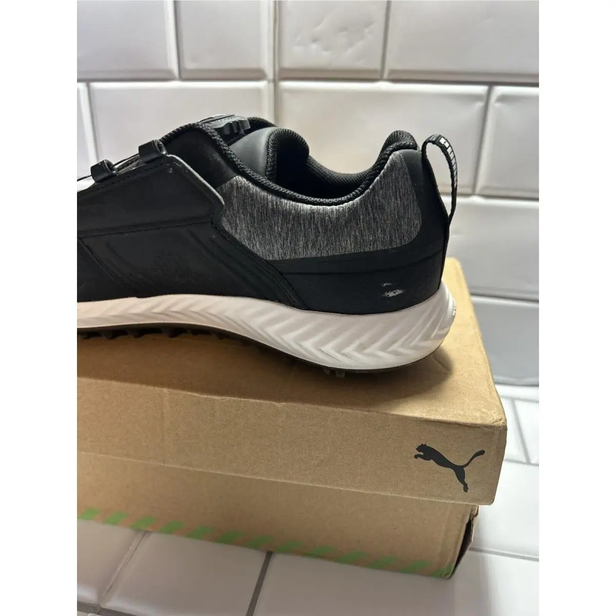Puma shoes - Black And Silver 4