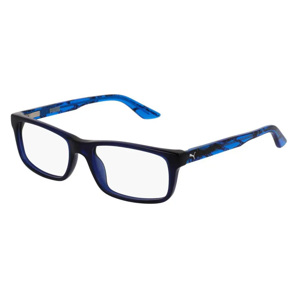 Puma PJ0009O Eyeglasses Kids Light Blue Rectangle 49mm
