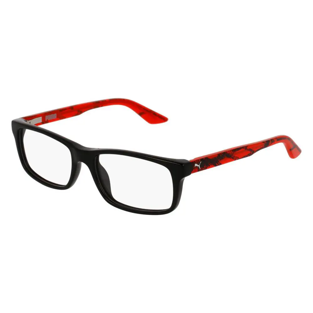 Puma PJ0009O Eyeglasses Kids Red Rectangle 49mm