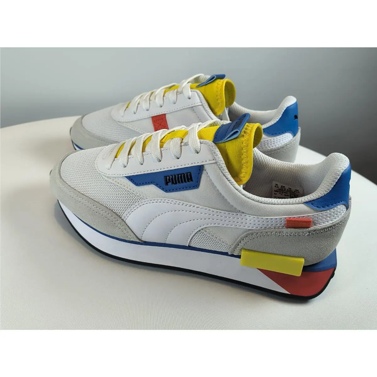 Puma shoes - PUMA NEON PLAY JR - NEON PLAY - 38014202 - Puma White Maize (UPC: 194578560216) 5