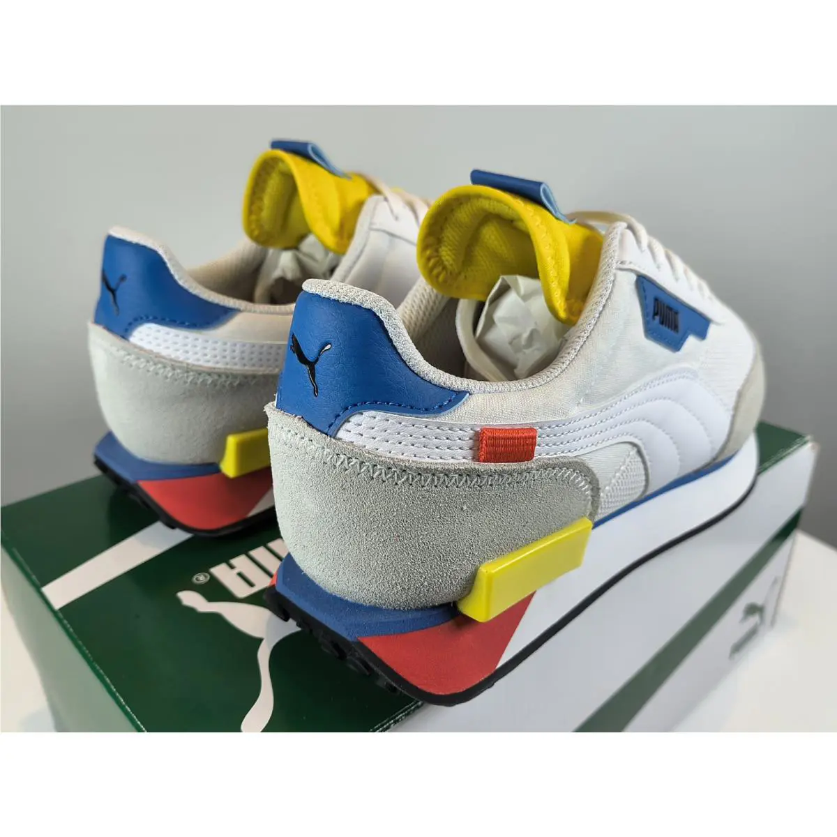 Puma shoes - PUMA NEON PLAY JR - NEON PLAY - 38014202 - Puma White Maize (UPC: 194578560216) 6