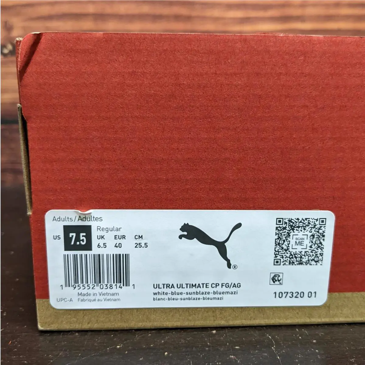 Puma shoes - Puma Ultra Ultimate CP FG - 107320-01 - White, Manufacturer: White-Blue-Sunblaze-Bluemazi (UPC: 195552038141) 8