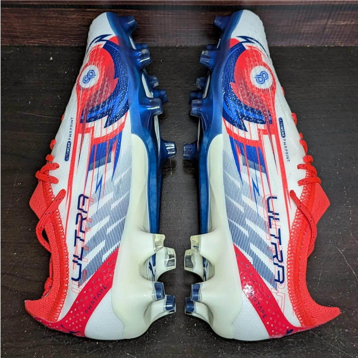 Puma shoes - Puma Ultra Ultimate CP FG - 107320-01 - White, Manufacturer: White-Blue-Sunblaze-Bluemazi (UPC: 195552038141) 5