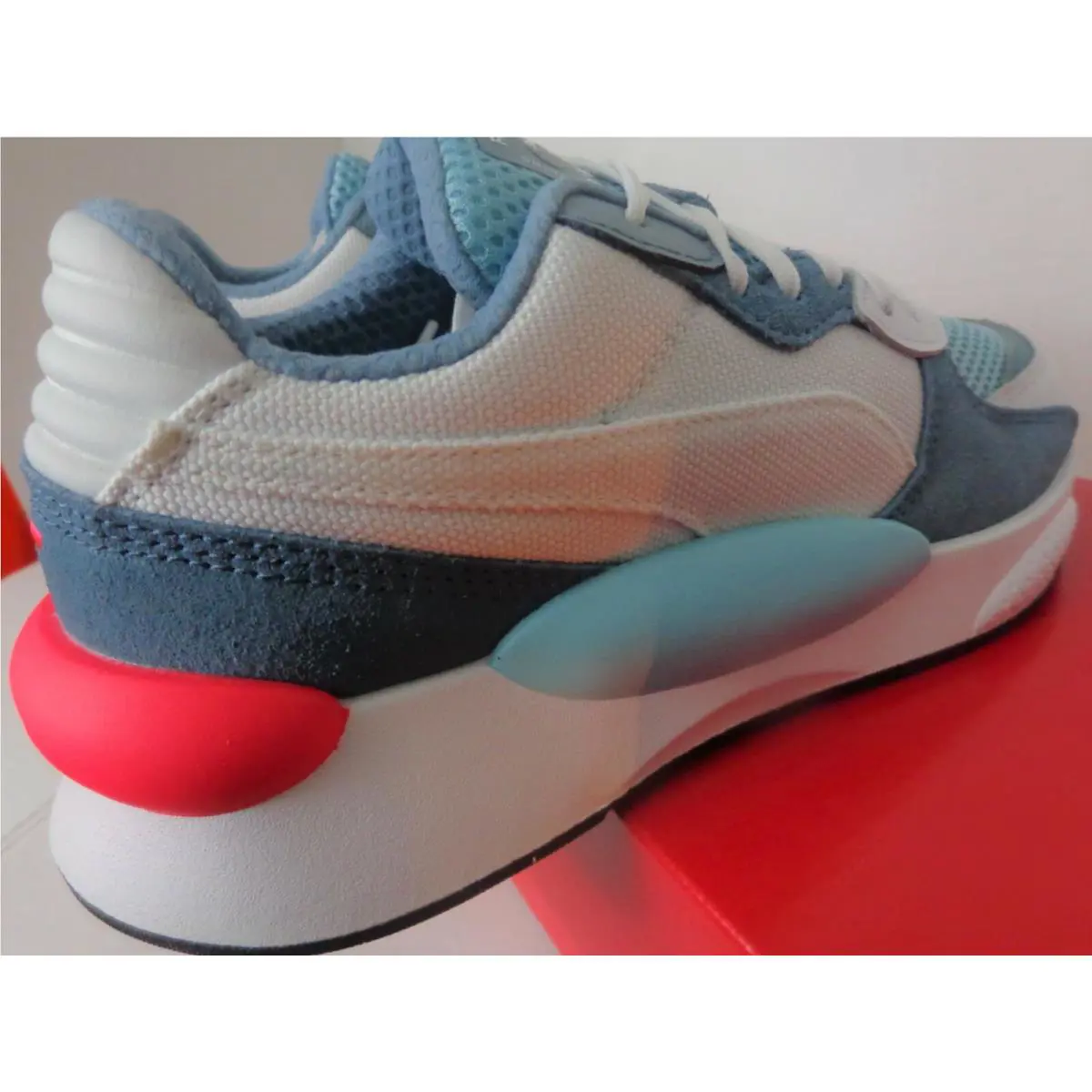 Puma shoes - Puma White, Milky Blue 5