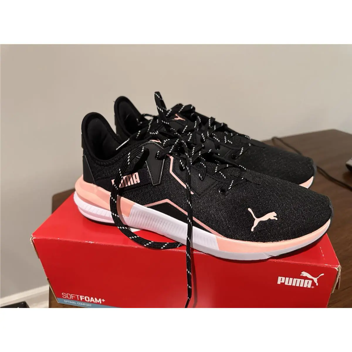 Puma shoes - Platinum metallic - Platinum metallic - 193773 - Peach-Black-White 1