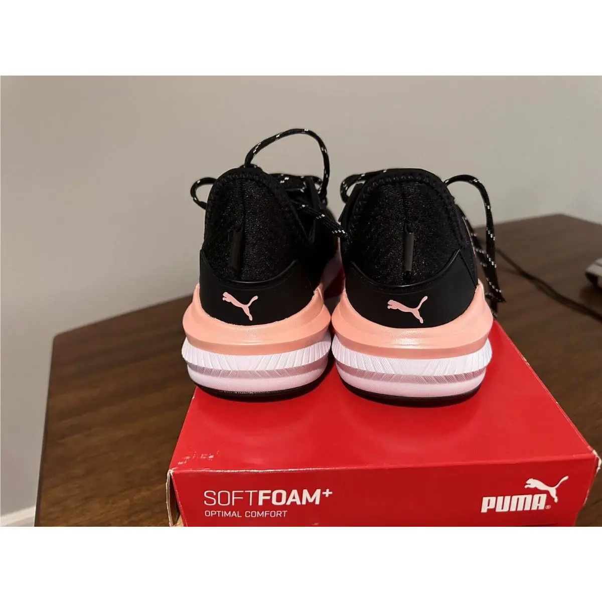 Puma shoes - Platinum metallic - Platinum metallic - 193773 - Peach-Black-White 2