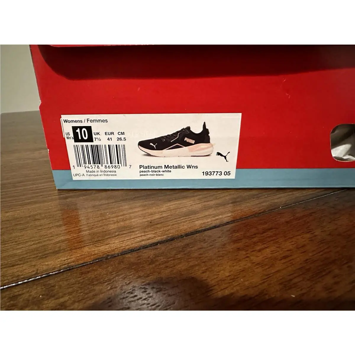 Puma shoes - Platinum metallic - Platinum metallic - 193773 - Peach-Black-White 5