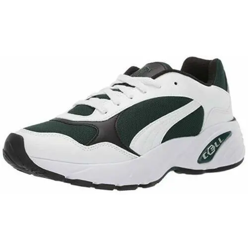 Puma Cell Viper Low Trainers Sport Sneakers Men Shoes White/pine Size 10 - Puma White/Ponderosa Pine