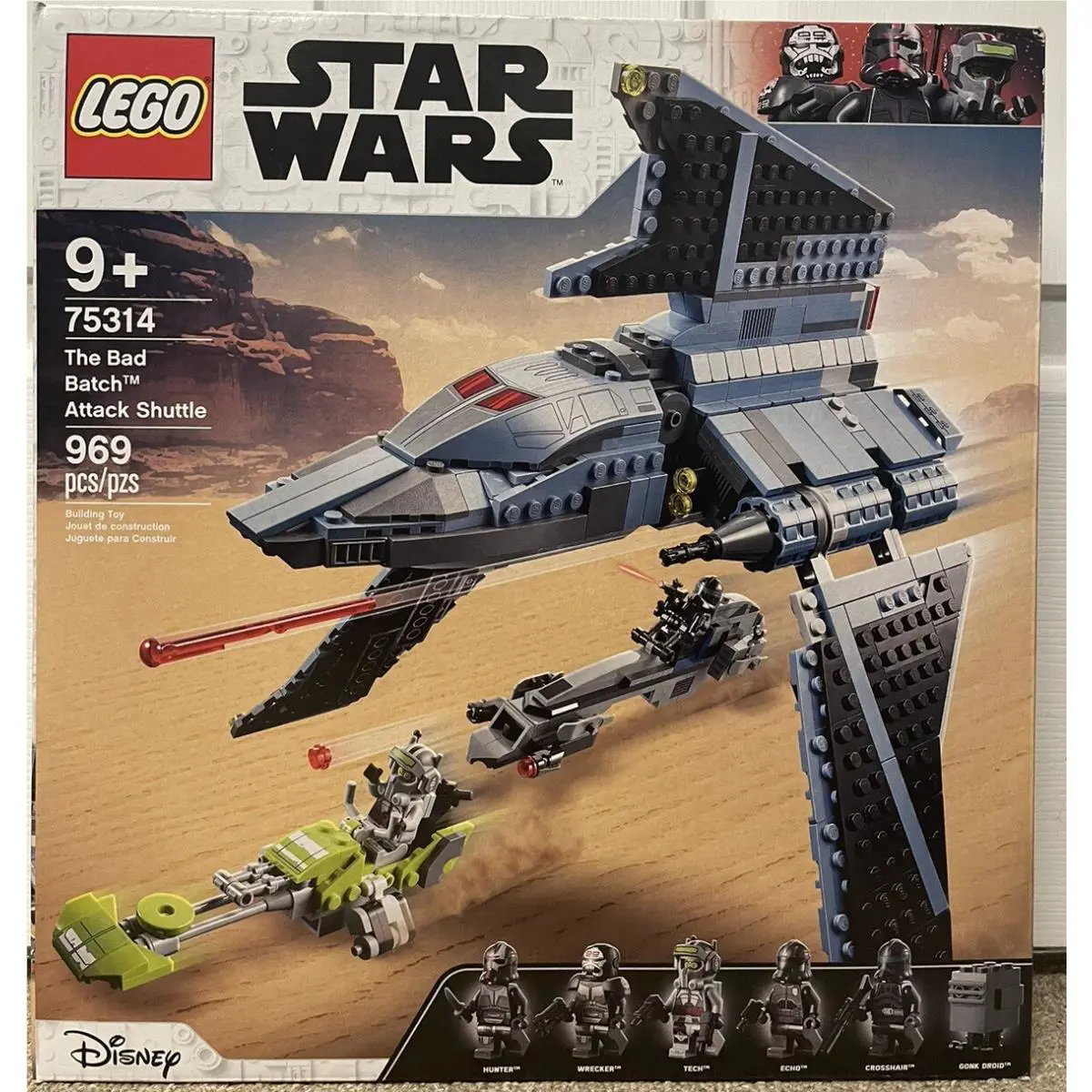 Lego Star Wars: The Bad Batch Attack Shuttle 75314 --retired