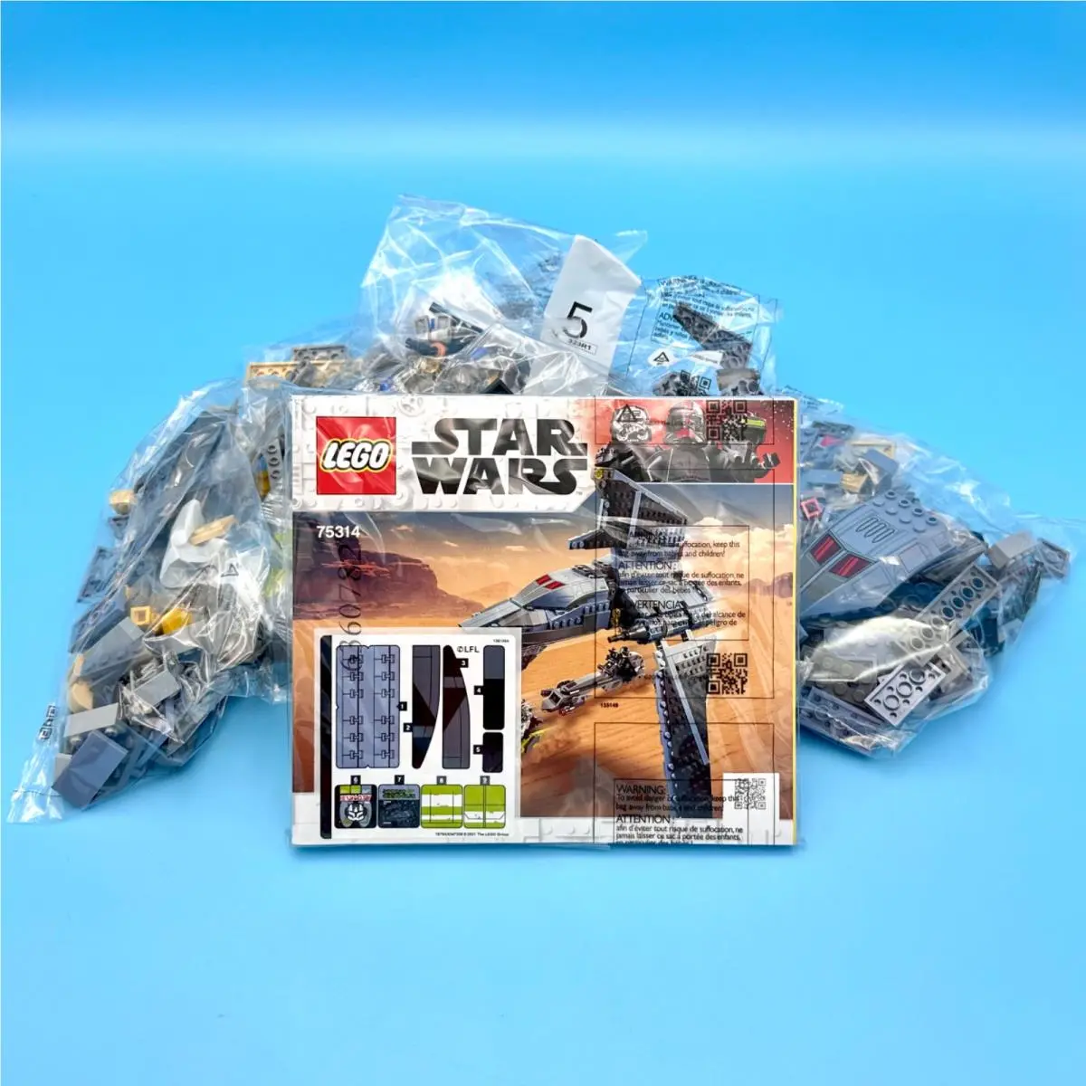 Lego Star Wars The Bad Batch Shuttle with 5 Minifigures 75314 Bags NO Box