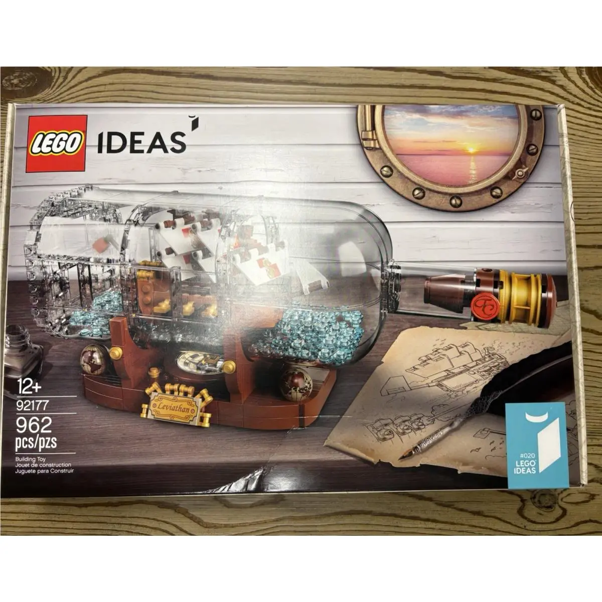 Lego Ideas Ship in a Bottle 92177 Retired Complete Set Box 2020 962 Pcs