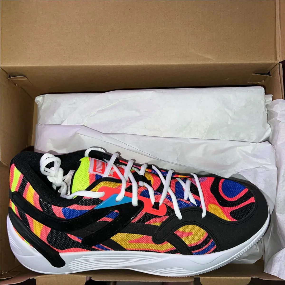 Puma Trc Blaze Court Lava 377396-01 Basketball Shoes Men’s Size 13 - Multi-Color