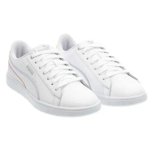 Puma Vikky V2 Low Trainers Sports Sneakers Women Shoes Size 9 White/pink - white / pink / purple / yellow