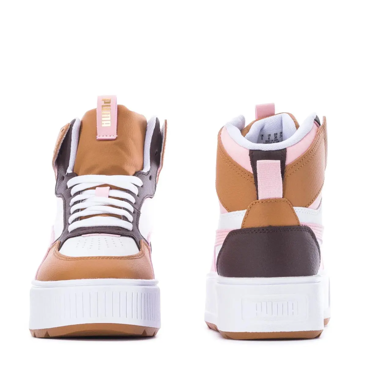 Puma shoes - White/Almond Blossom/Dark Chocolate 3
