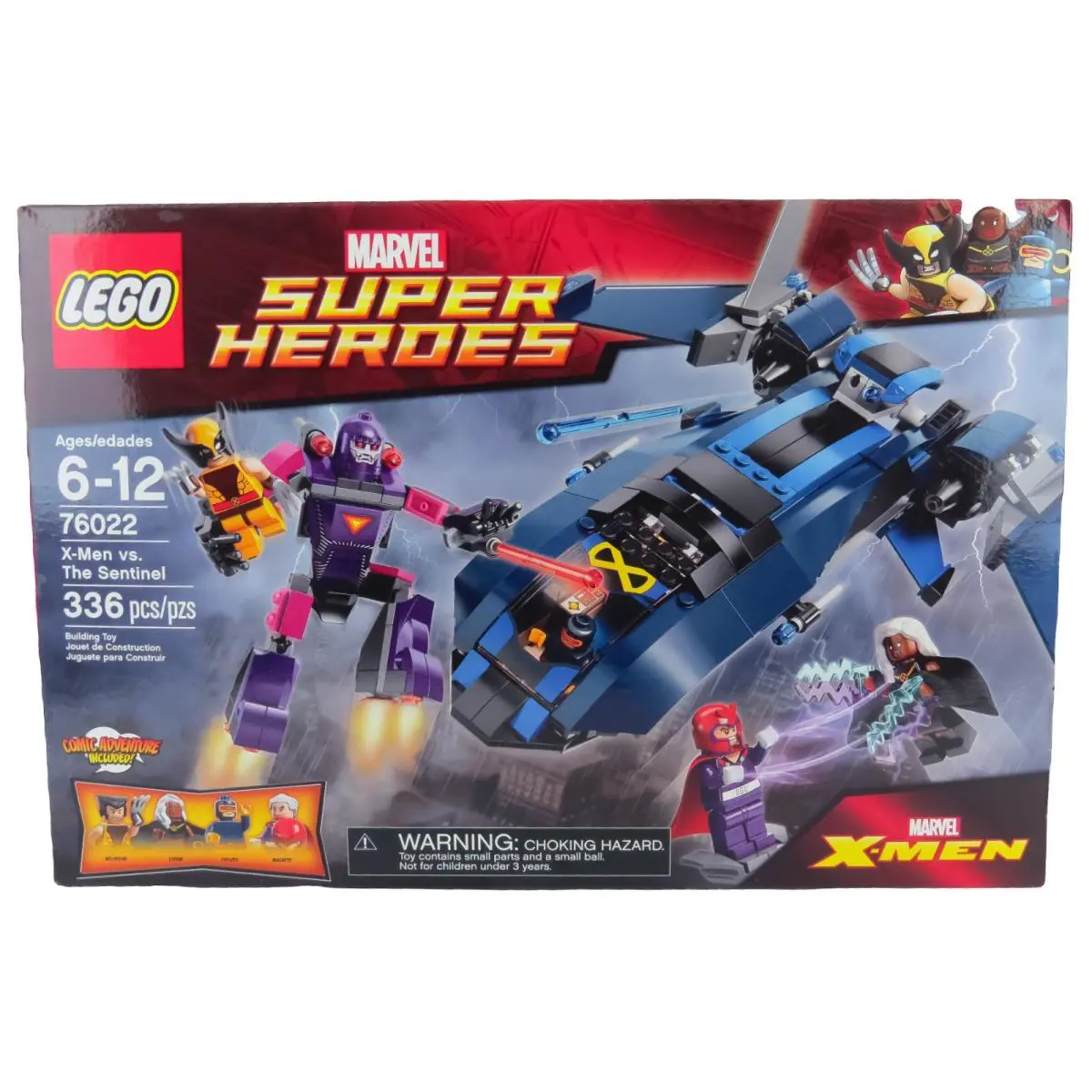 Lego 76022 Marvel X-men vs The Sentinel 336 Pcs 4 Minifig`s Storm Cyclops Bnisb