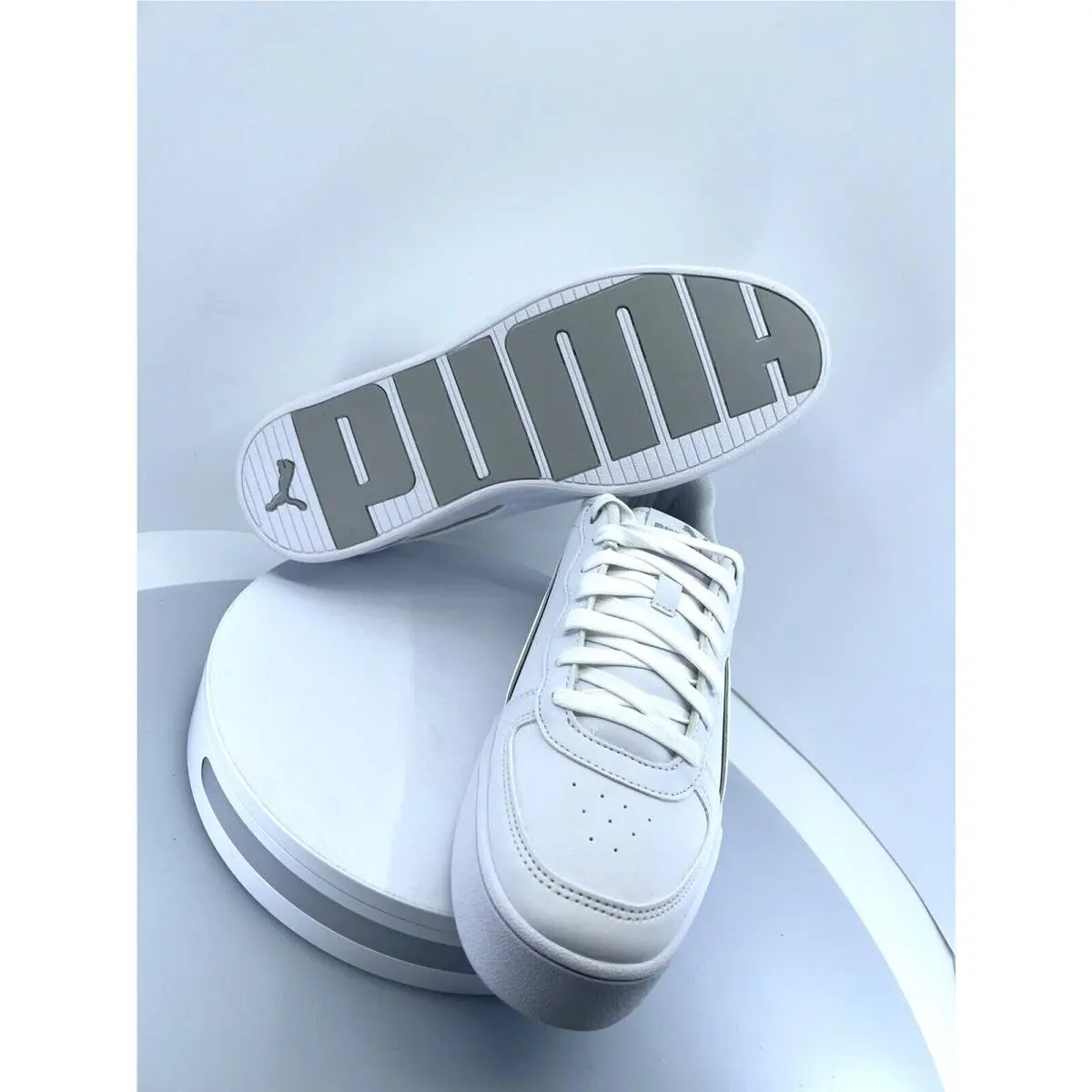 Puma shoes - Basics - Basics - 374797 01 - White - White/White/Silver 9