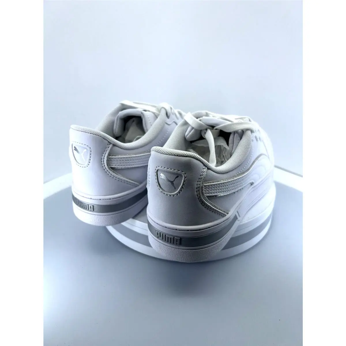 Puma shoes - Basics - Basics - 374797 01 - White - White/White/Silver 3