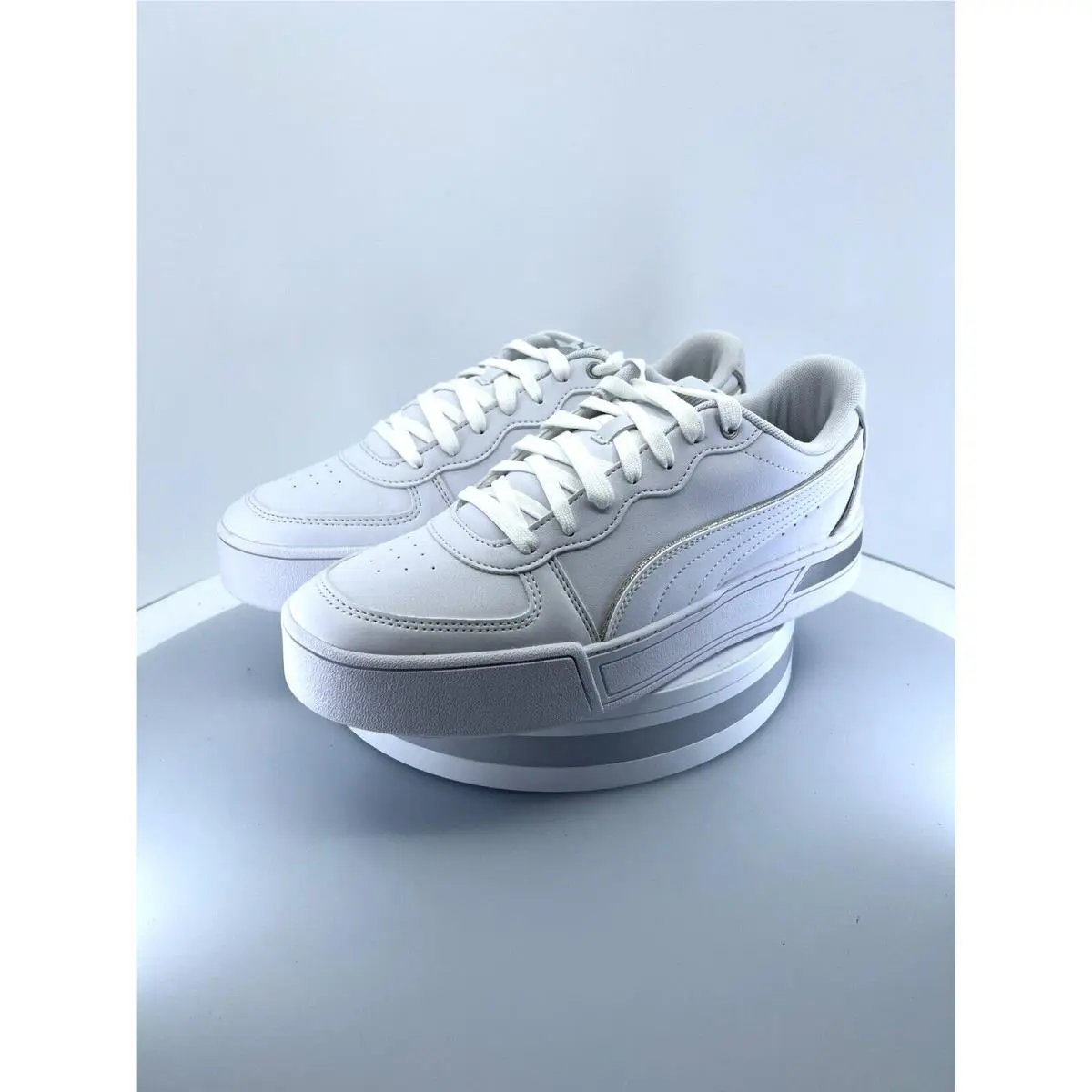 Puma shoes - Basics - Basics - 374797 01 - White - White/White/Silver 4