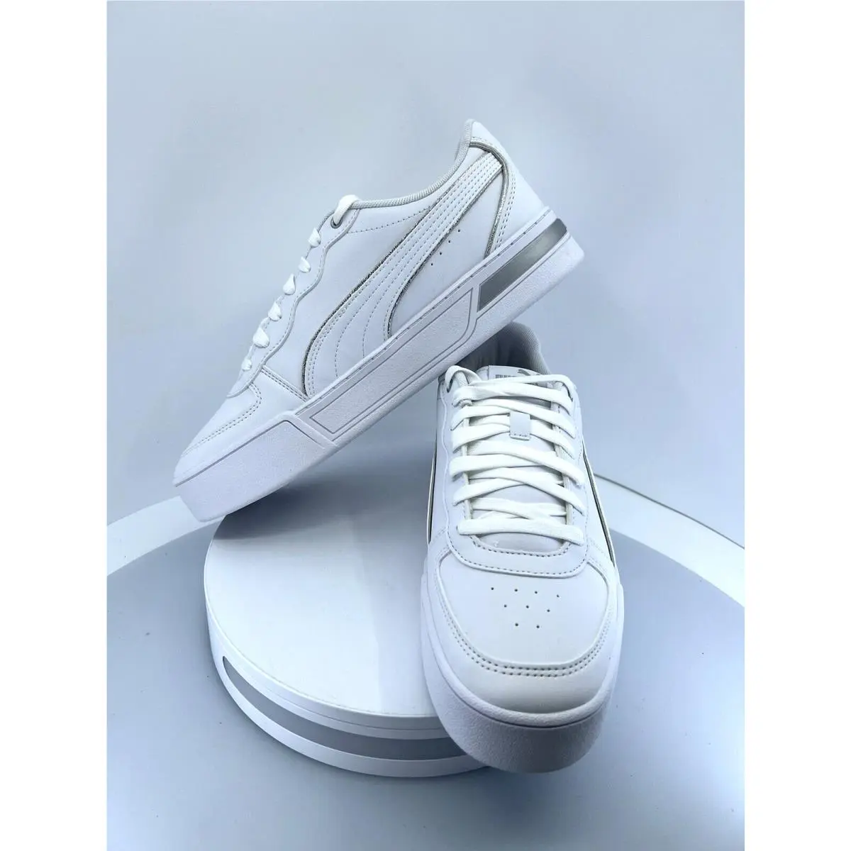 Puma shoes - Basics - Basics - 374797 01 - White - White/White/Silver 7