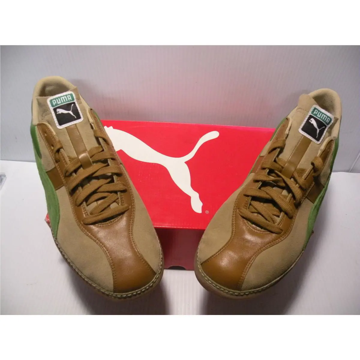 Puma shoes - SPONGE BEIGE/MEDAL BRONZE/CACTUS GREEN 1