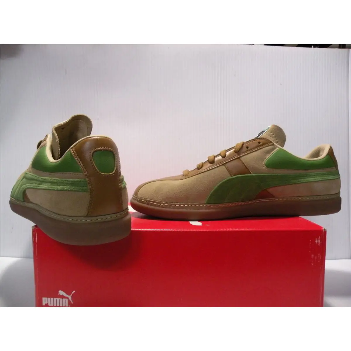 Puma shoes - SPONGE BEIGE/MEDAL BRONZE/CACTUS GREEN 0