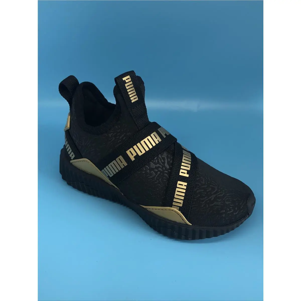 Puma shoes - Defy Mid Bling Jr. - Defy Mid Bling - Defy Mid Bling Jr - Black and Gold (UPC: 193524472351) 0