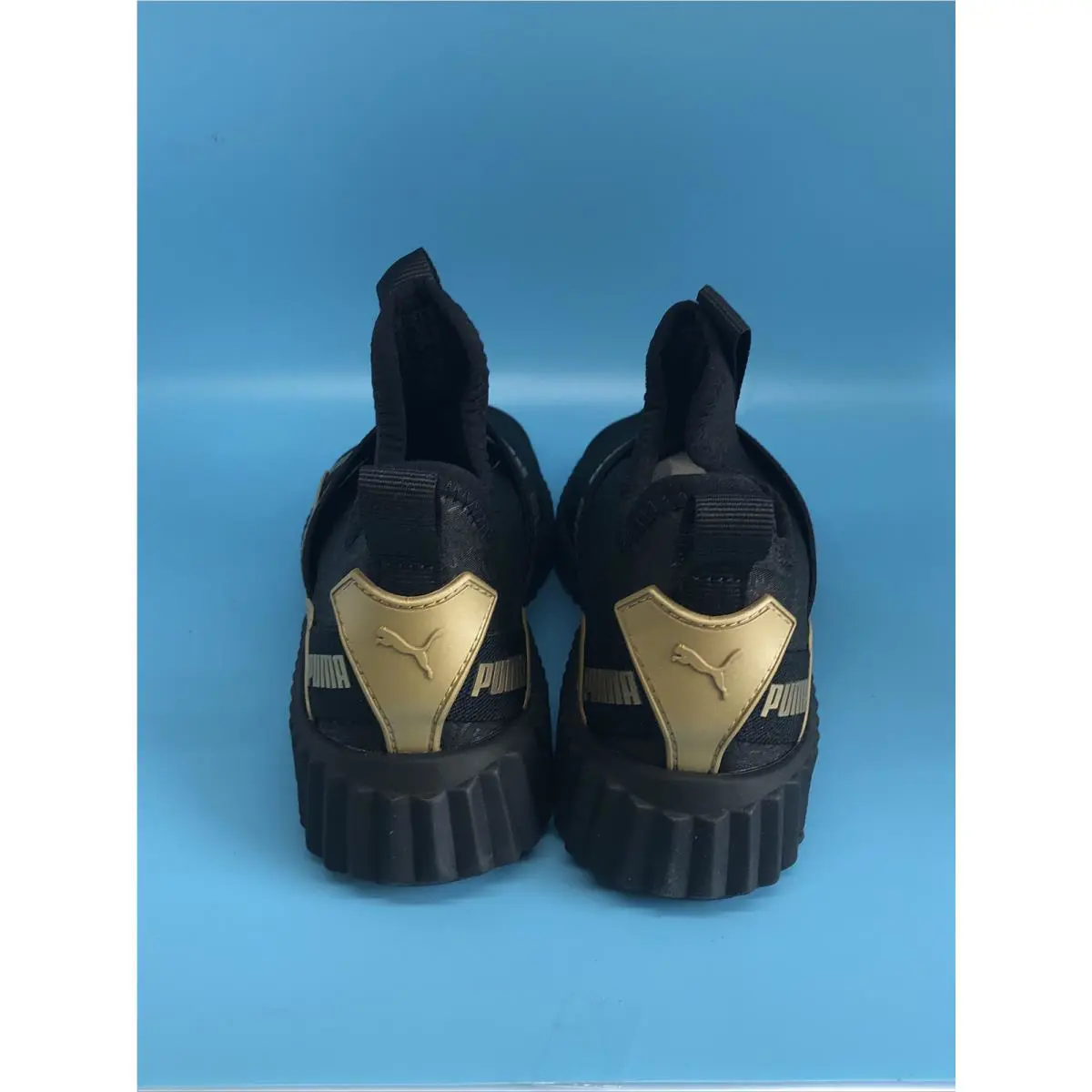 Puma shoes - Defy Mid Bling Jr. - Defy Mid Bling - Defy Mid Bling Jr - Black and Gold (UPC: 193524472351) 1