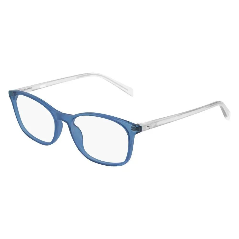 Puma PJ0031O Eyeglasses Kids Light Blue Rectangle 49mm