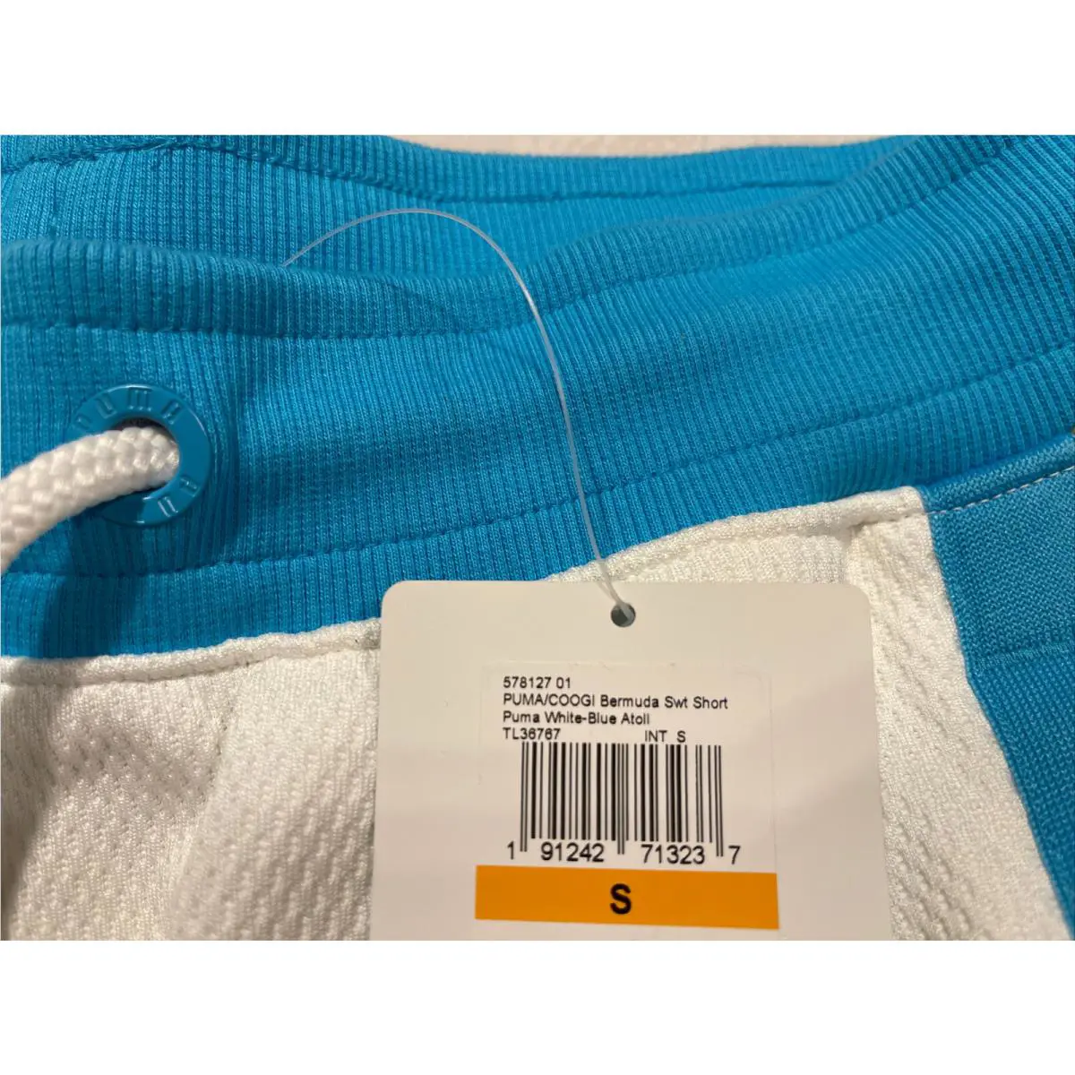 Puma clothing - Coogi Archive Tank Bermuda Sweat Shorts - 57812701 - Blue Atoll/White/Aqua (UPC: 191242713268) 4