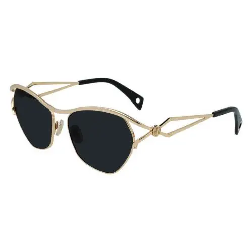 Lvn 114S 710 Gold Sunglasses with Grey Lenses by Lanvin