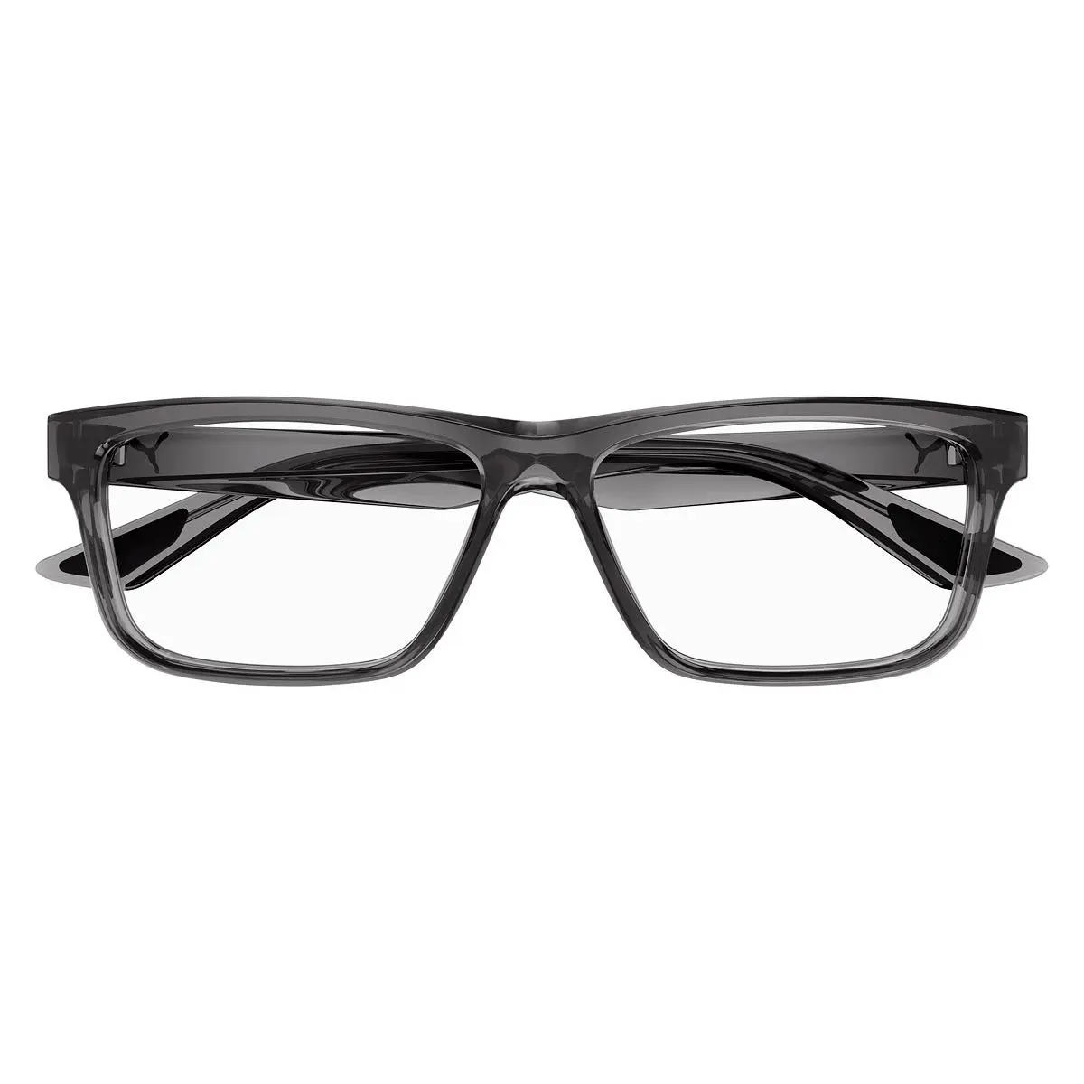 PU0444O Eyeglasses Men Gray 56mm by Puma
