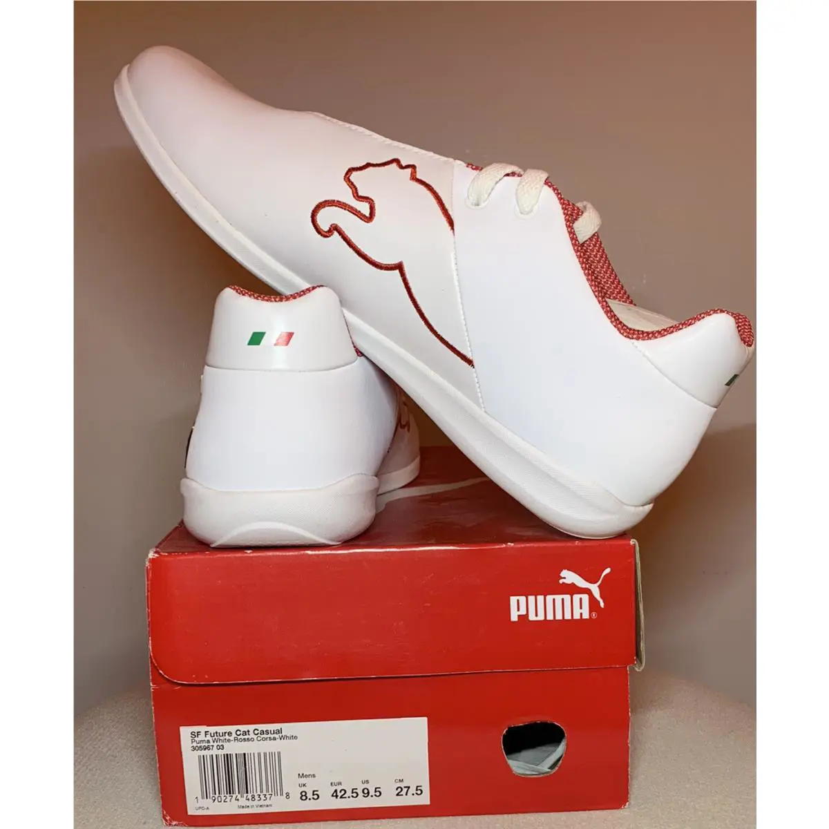 Puma shoes - SF FUTURE CAT - FUTURE CAT - PUMA-305967-03 - WHITE/RED 0
