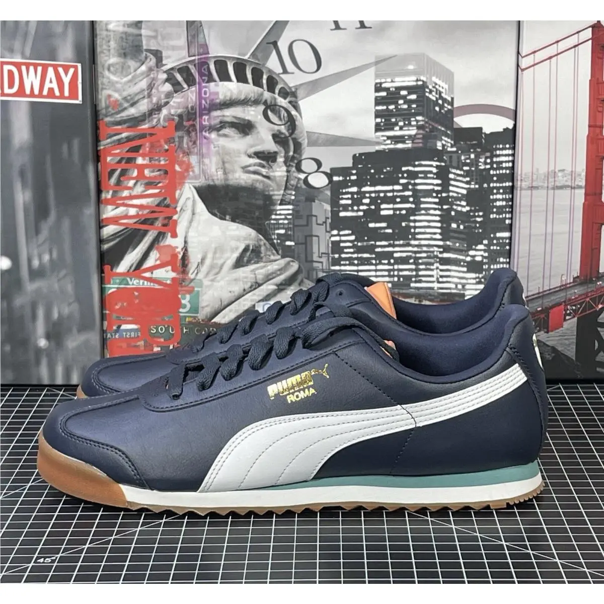 Puma shoes - Puma Roma Basic Plus - Roma Basic Plus - 369571 37 - Blue (UPC: 0195100099402) 3