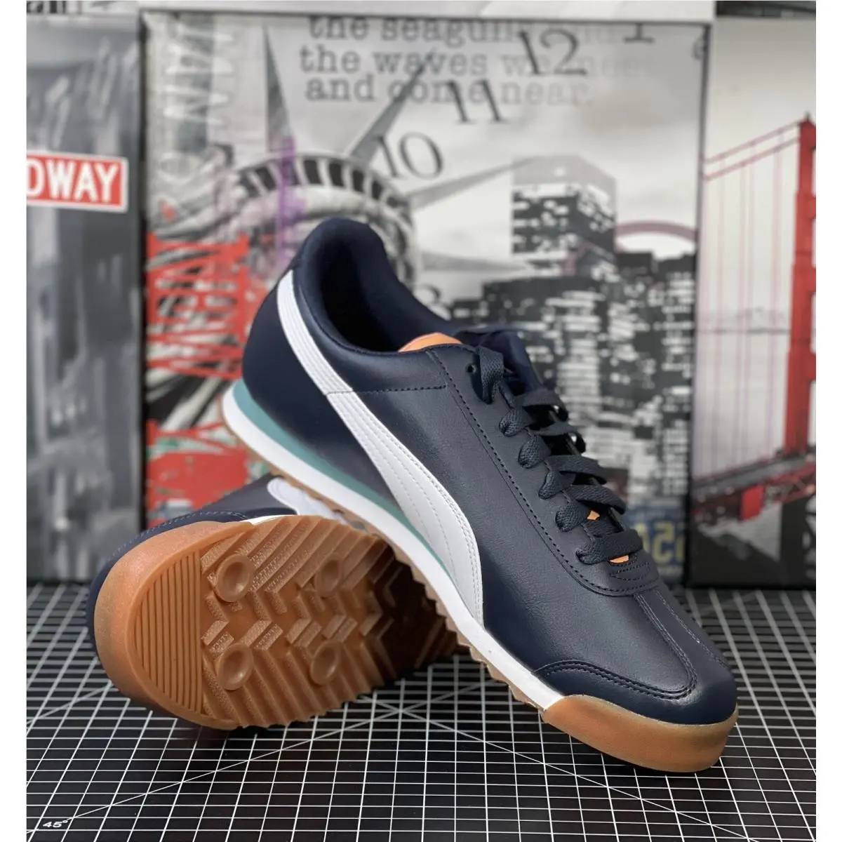 Puma shoes - Puma Roma Basic Plus - Roma Basic Plus - 369571 37 - Blue (UPC: 0195100099402) 8
