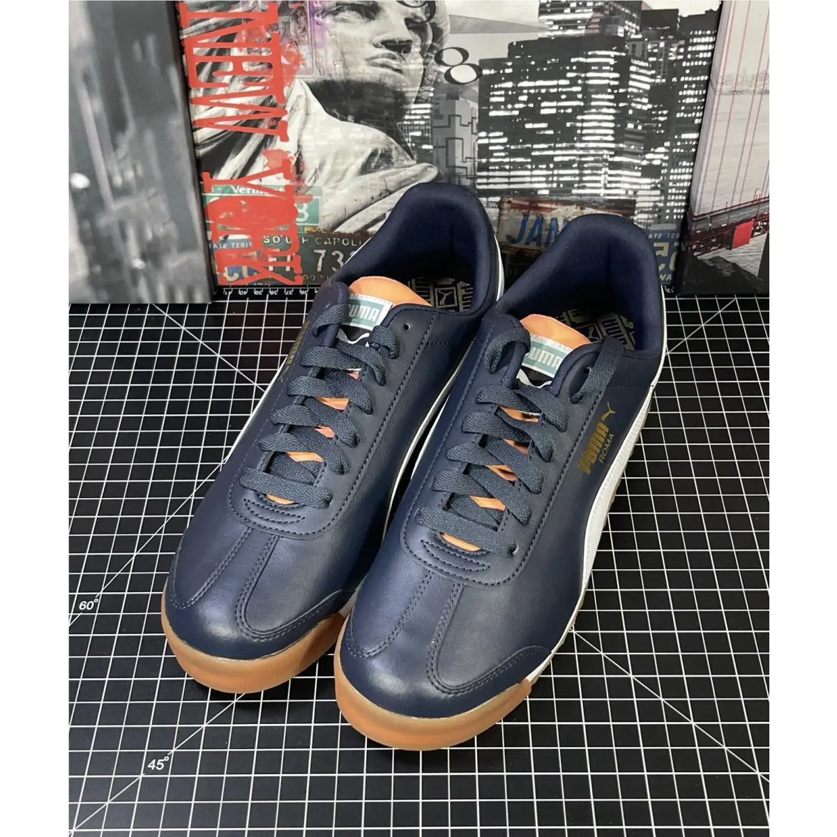 Puma shoes - Puma Roma Basic Plus - Roma Basic Plus - 369571 37 - Blue (UPC: 0195100099402) 9
