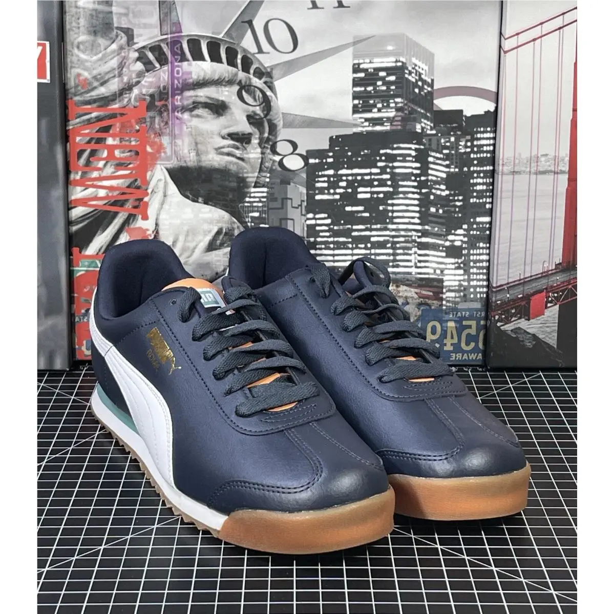 Puma shoes - Puma Roma Basic Plus - Roma Basic Plus - 369571 37 - Blue (UPC: 0195100099402) 1
