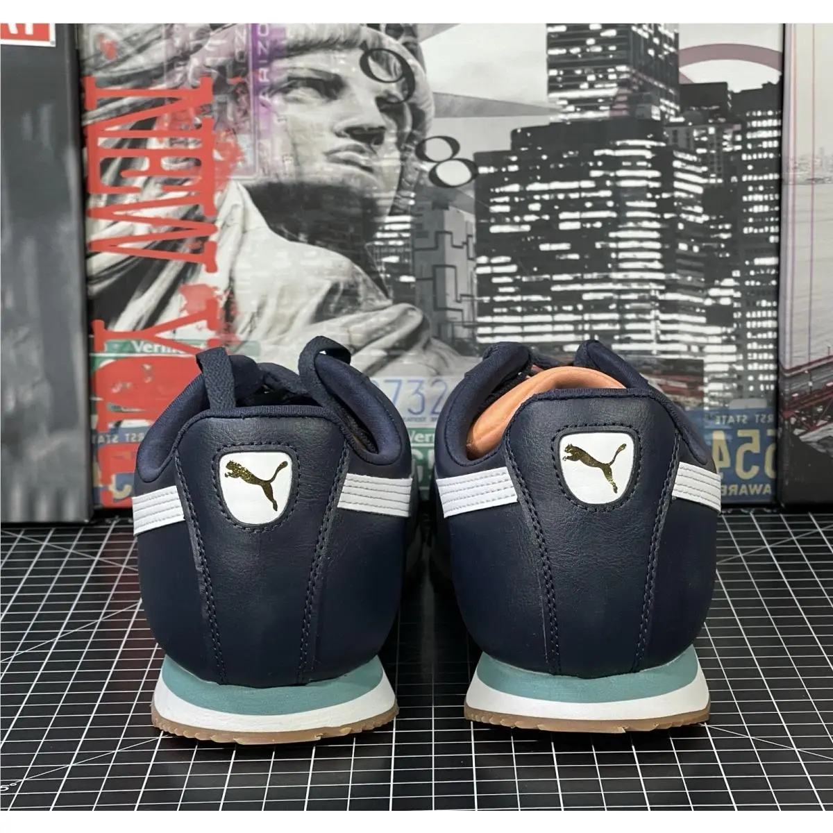 Puma shoes - Puma Roma Basic Plus - Roma Basic Plus - 369571 37 - Blue (UPC: 0195100099402) 4