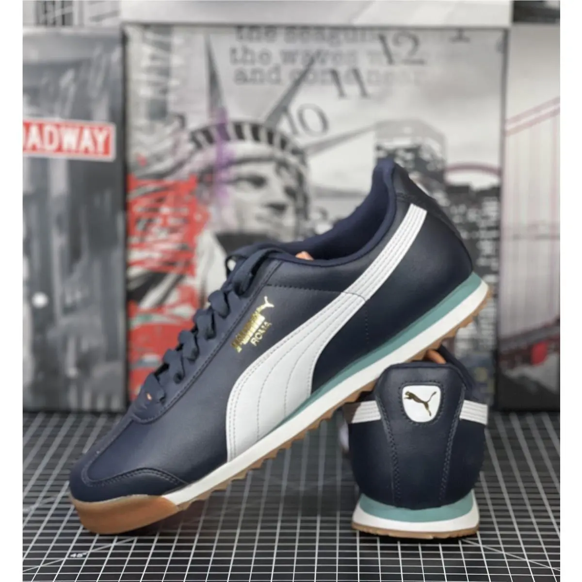 Puma shoes - Puma Roma Basic Plus - Roma Basic Plus - 369571 37 - Blue (UPC: 0195100099402) 6