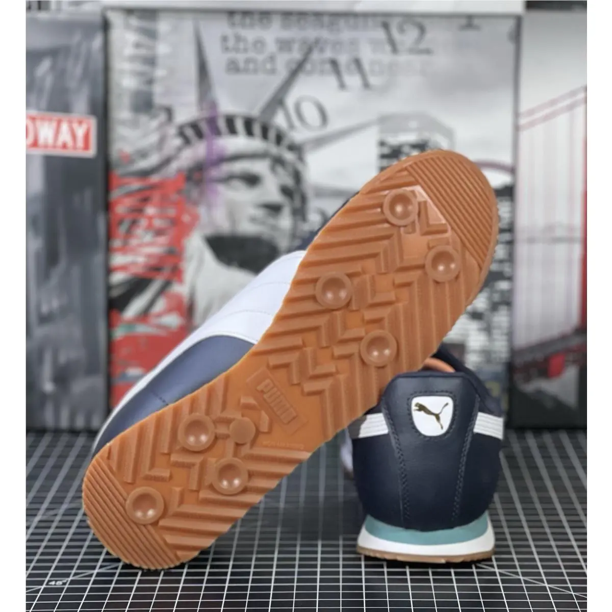Puma shoes - Puma Roma Basic Plus - Roma Basic Plus - 369571 37 - Blue (UPC: 0195100099402) 7