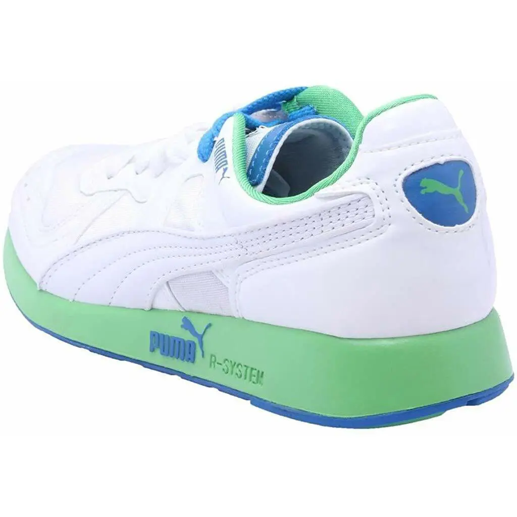 Puma shoes - Metallic White/Direct Blue-Poison Green 1