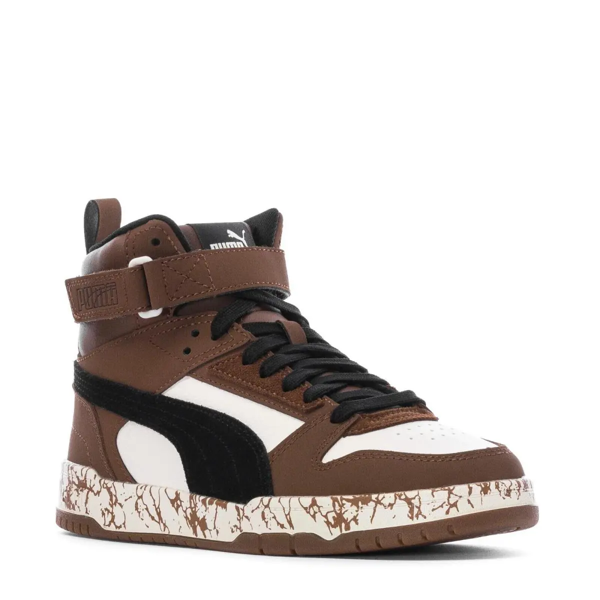 Puma Rbd Game HI Sneakers Trainers Unisex Men 6.5 = Women 8 Shoes Brown - Barista/Partridge/Black/Chipmunk - 391255-01