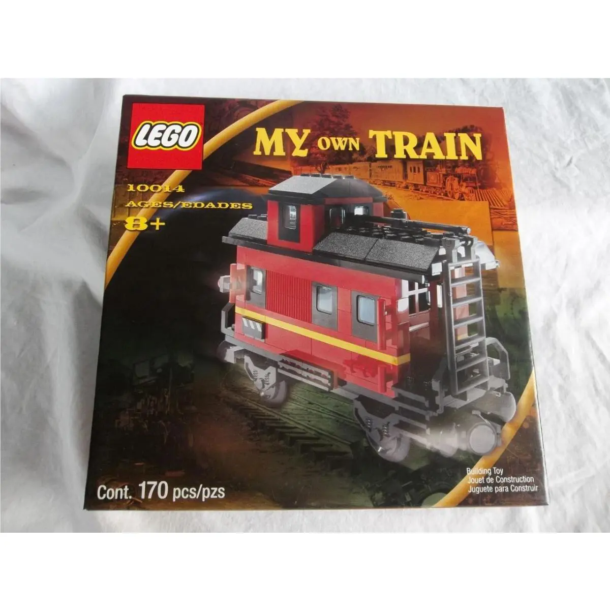 Lego 10014 My Own Train Red Caboose Box Retired 2001