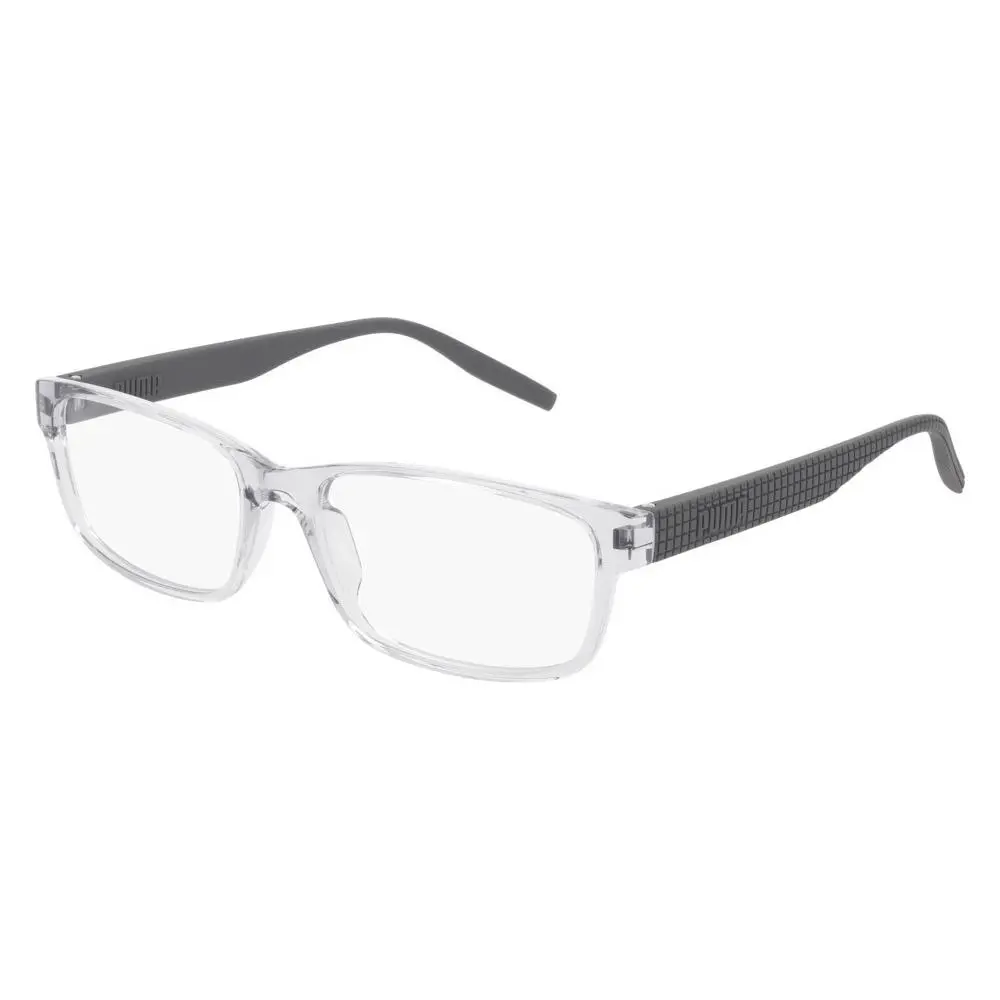 Puma PU0278O Eyeglasses Men Grey Rectangle 57mm