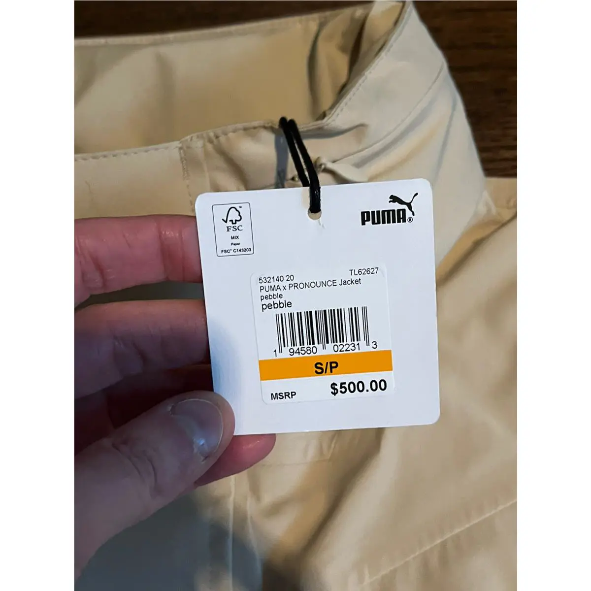 Puma clothing - 532140 20 - Beige, Main: Pebble (UPC: 0194580022313) 2