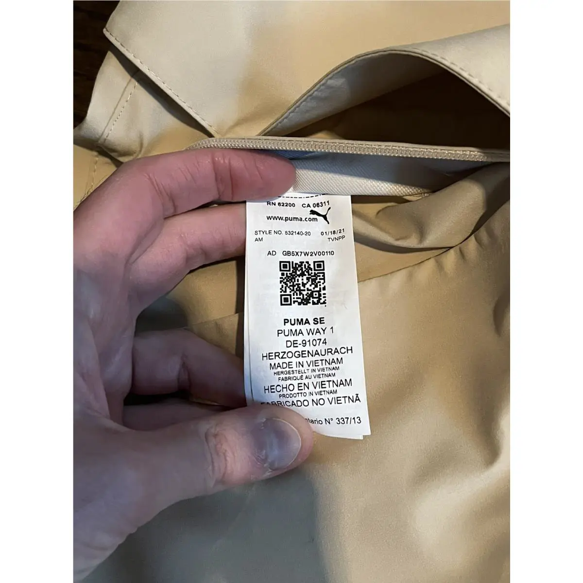 Puma clothing - 532140 20 - Beige, Main: Pebble (UPC: 0194580022313) 7