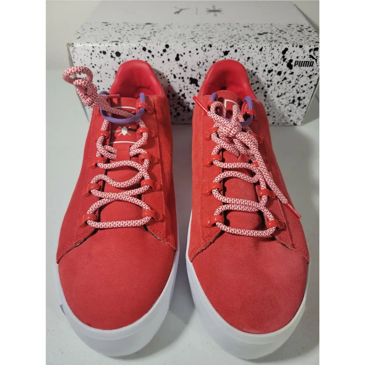 Puma shoes - Puma Daily Paper Court Platform S - Red (UPC: 190274638174) 0