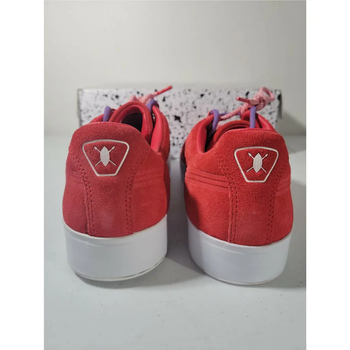 Puma shoes - Puma Daily Paper Court Platform S - Red (UPC: 190274638174) 1