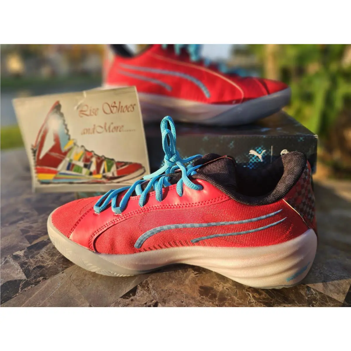 Puma shoes - Puma AllPro Nitro Scoot Basketball - 37930001 - Red 0